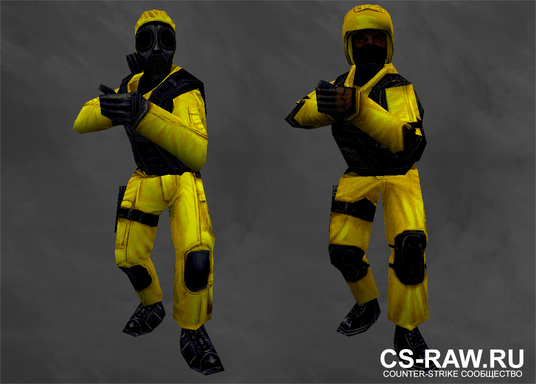 Жёлтые модели игроков контр-террористов SAS и GSG9 - cs-raw.clan.su